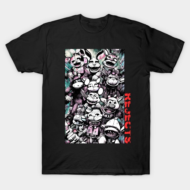 FNAF Rejects - Group Shot T-Shirt by The Daisy Tee Co.